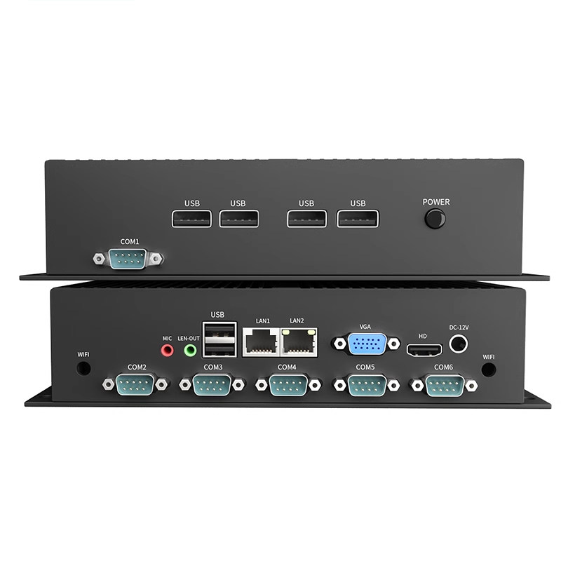 Beike N100 Industrial Computer 3Rd to 7Th Generation Core Itx Mini Pc J1900 Vision Multi-Port Server Gigabit Dual Network N100 I7-1165G7 J6412