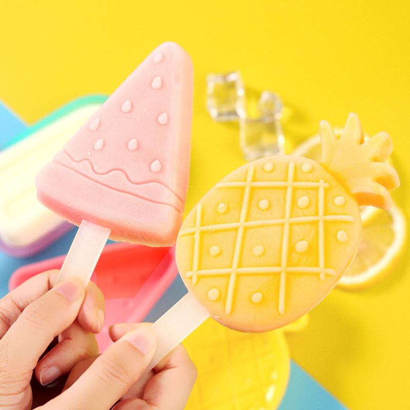 Summer Ice Cream Mold Food Grade Silicone Gel Children DIY Creative Homemade Fruit Ice Sticks Ice Cream Ice Cream