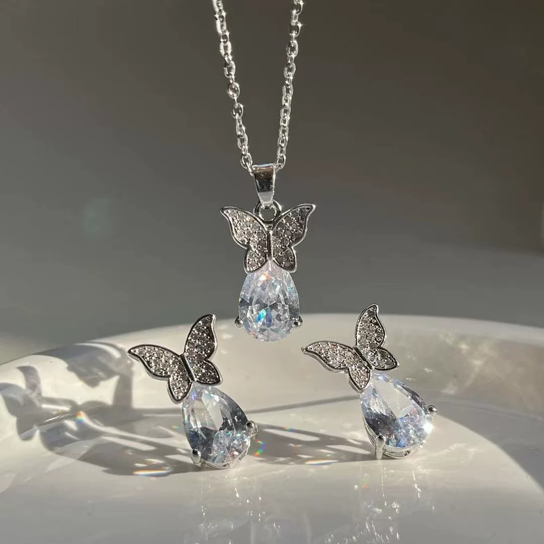(Cross-border trading), jewelry drop-shaped, brand creative set, design necklace and earrings
