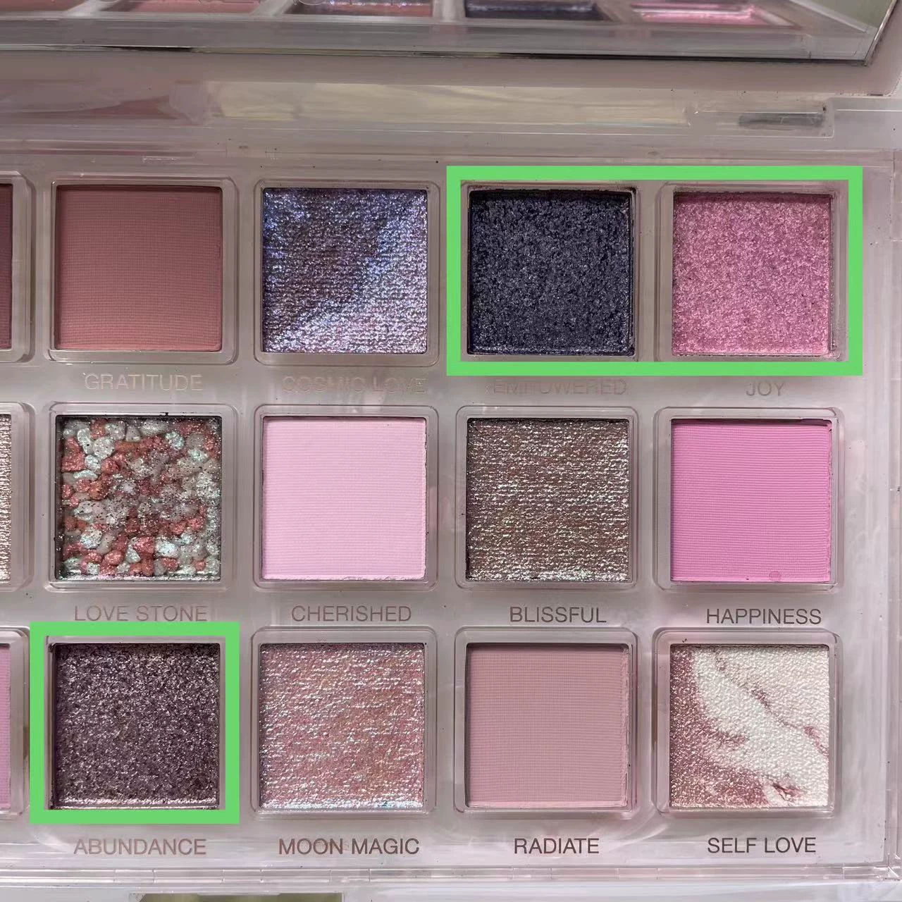 [Готовая к продаже новинка HUDA BEAUTY 18-цветная палетка теней для век empowerед / rose quartz]