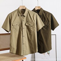 CW11097 2022 Summer Wash hands fine bracketed short sleeve casual shirt
