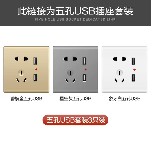 Международный электрический разъем 86 -типа с USB -панель