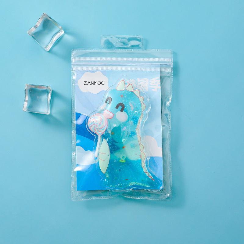 Pales dinosaur ice crystal mini air-conditioning fan dedicated refrigerator freezer 2 hours water tank reusable