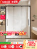 Dongpeng Small Apartment Minimalist Shower Room Bathroom Three-Door Interactive Bathroom Glass Partition Door Dry and Wet Separation Shower Screen