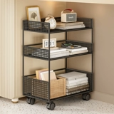 Подвижная детская книжная полка, напольная полка для хранения под столом, утюг, трехдвухслойный шкаф для хранения книг, стеллаж для книг с картинками