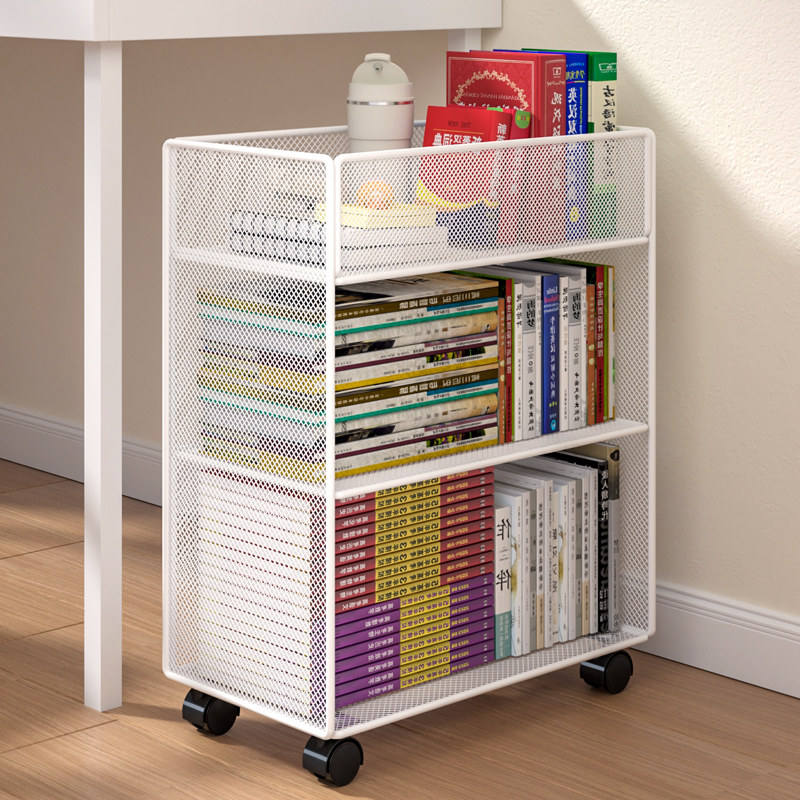 Máy tính để bàn giá sách hình ảnh dưới bàn có thể di chuyển kệ có bánh xe tủ sách lưu trữ hiện vật dưới sàn bảng tủ lưu trữ sách kệ đựng sách treo tường kệ sách 4 tầng
