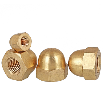 Brass cover nut hexagonal cap