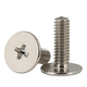 Large flat head Phillips screw Nickel-plated thin head big cap screw