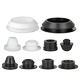 High temperature resistant silicone hole plug with slot sealing plug