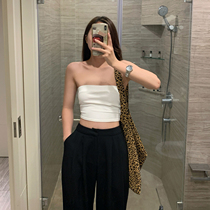 MUJINLU white wrap breasted woman beauty back summer lap bottom short truffle with sleeveless sweatshirt with sleeveless jacket