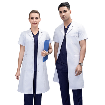 High-end nurse uniforms, women's long-sleeved white coat doctor uniforms