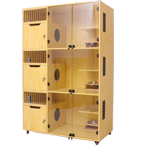 Cat villa household cat cage indoor cat cabinet cat house breeding cage pet store large space foster care display cabinet cat house