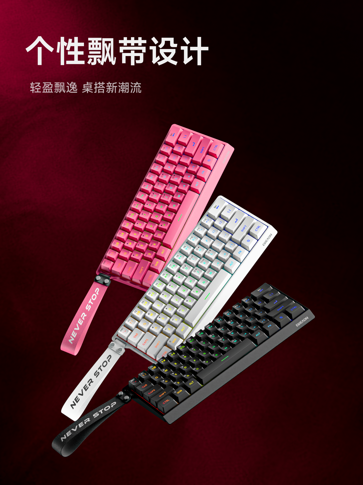 Forerunner F61 Wireless Keyboard and Mouse Set, Mechanical Feel, Office, Gaming, E-Sports, Small, Silent, Bluetooth