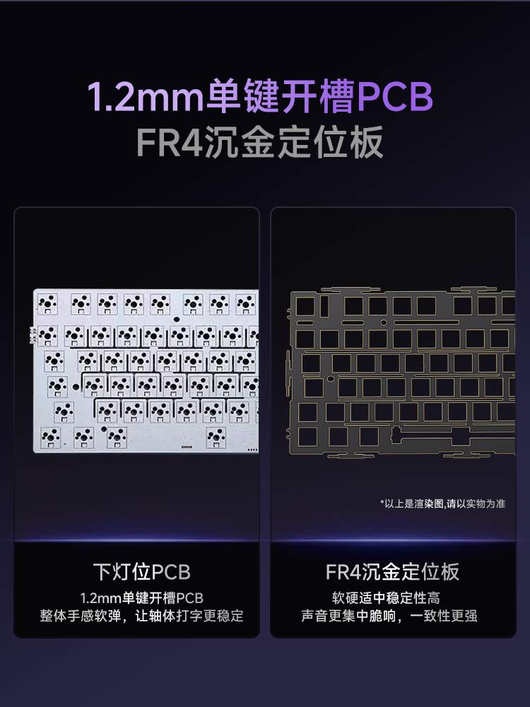 Forerunner Gs98 Customized Mechanical Keyboard Wireless Three-Mode Bluetooth Office Gaming E-Sports Dedicated Side-Engraved Keycaps