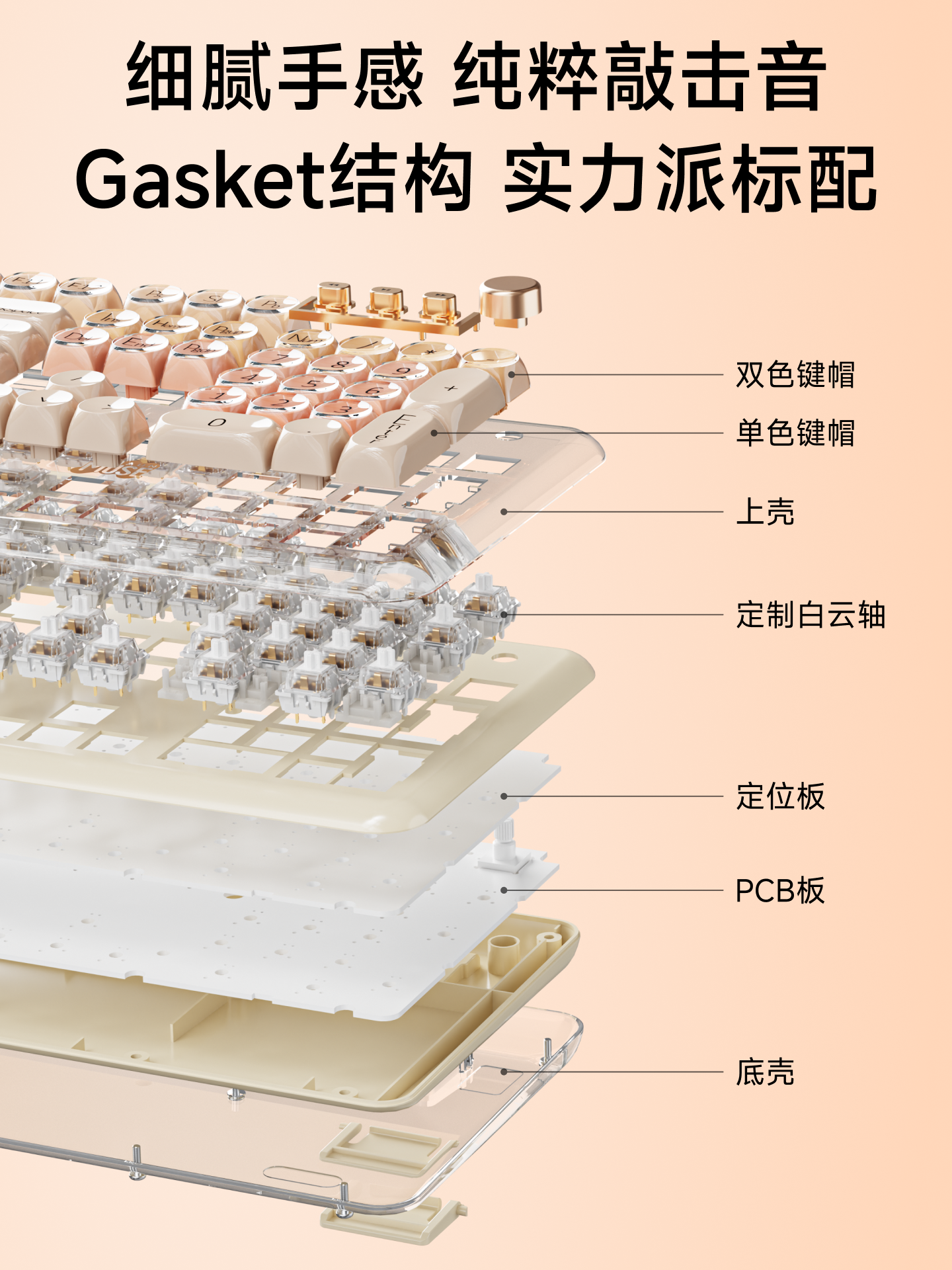 Forerunner M104 Liquid Foundation Wireless Keyboard and Mouse Set Bluetooth Three-Mode High-Value Design for Girls Office Use Mahjong Sound