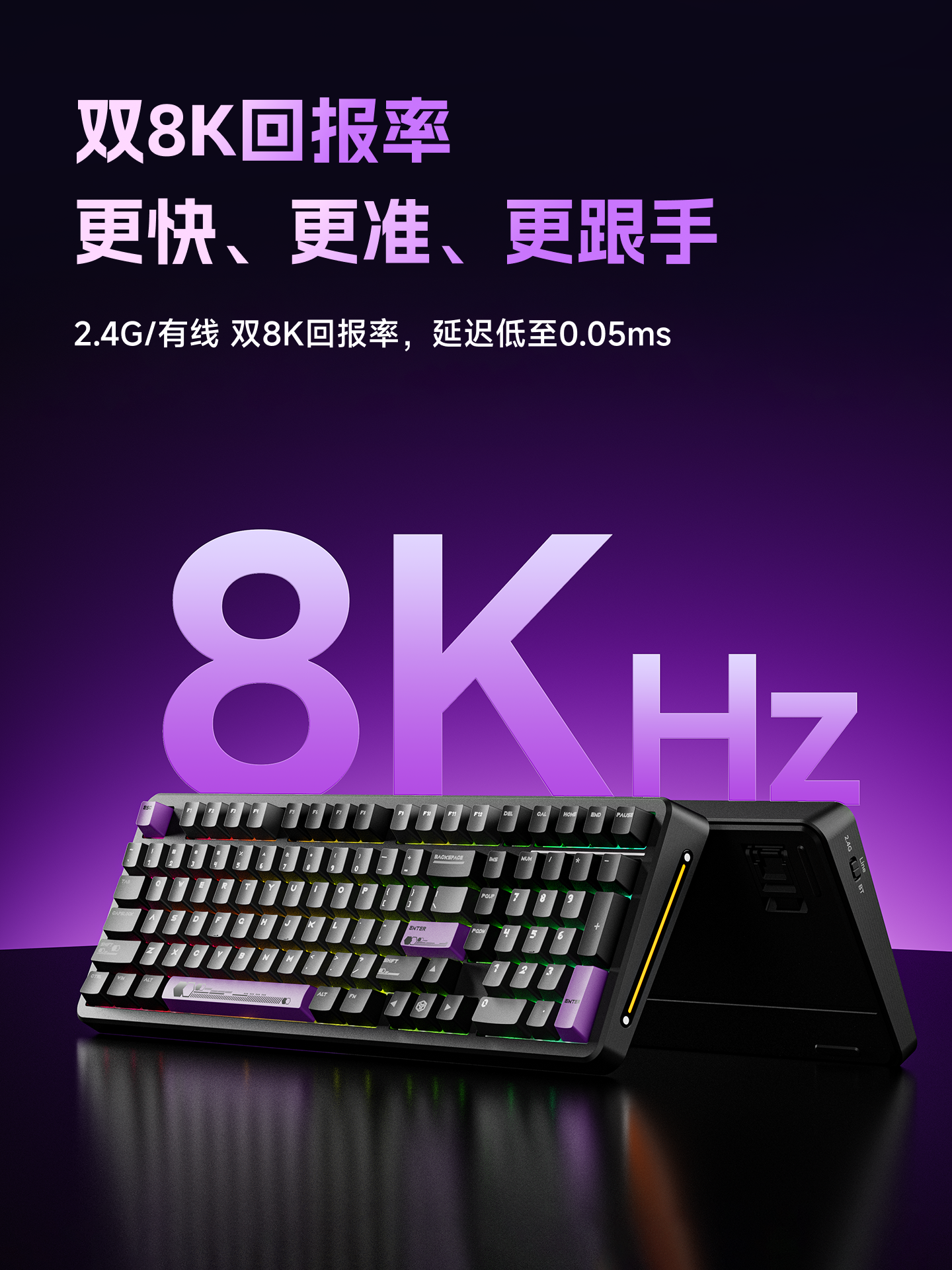 Forerunner X98/S9 Mechanical Keyboard and Mouse Set Wireless Bluetooth Three-Mode Gaming E-Sports Customized Keyboard and Mouse