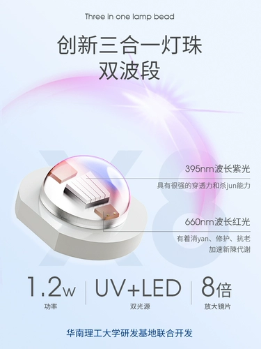 她叶 Портативная терапевтическая лампа для маникюра, накладные ногти