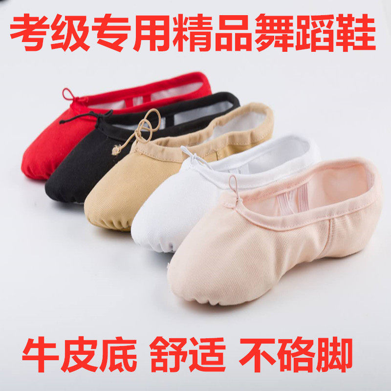 Chinese ballet Adults Professional Appraisal Examination Dance Shoes Young Children men and women Soft bottom boutique boutouts Skilled Cat Paw Shoes