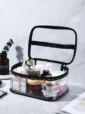 Transparent cosmetic bag 2021 new super fire waterproof wash bag women Portable Travel large capacity cosmetic bag storage bag
