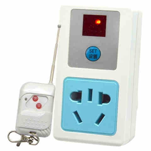 Remote control socket 220v high-power through-wall single-channel water pump wireless household lamps light remote control switch plug-in