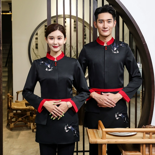 Комбинезон для отеля, этнический демисезонный пуховик, комплект, китайский стиль, этнический стиль