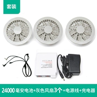 Батарея, белый вентилятор с аксессуарами, полный комплект