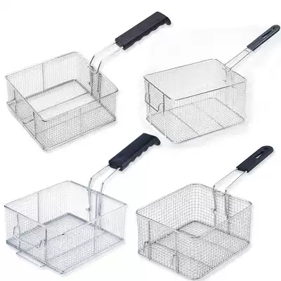 81 82 stainless steel frying screen frying basket electric fryer blue Fryer square oil filter screen