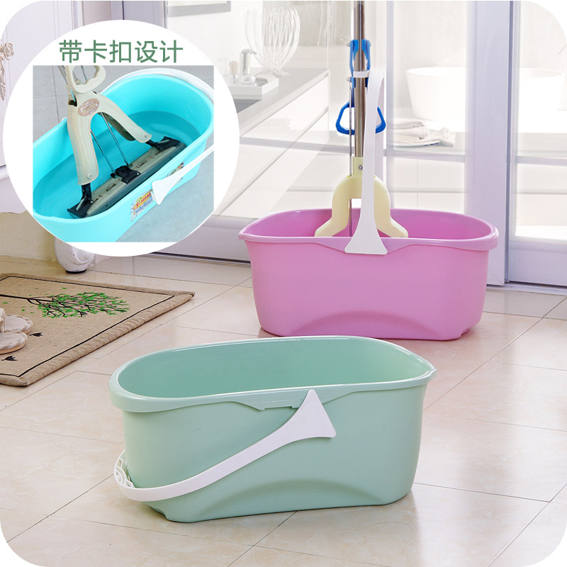 Plastic rectangular large number washing mop bucket Divine Instrumental Bucket Home Hand Wash Bucket Mop Wash Bucket Water Storage