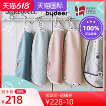 Jakewell Overseas Baby Pure Cotton Surrounding Mouth Donedyer Hanging Neck Bib Mouth Elastic For Eating Saliva Shoulder