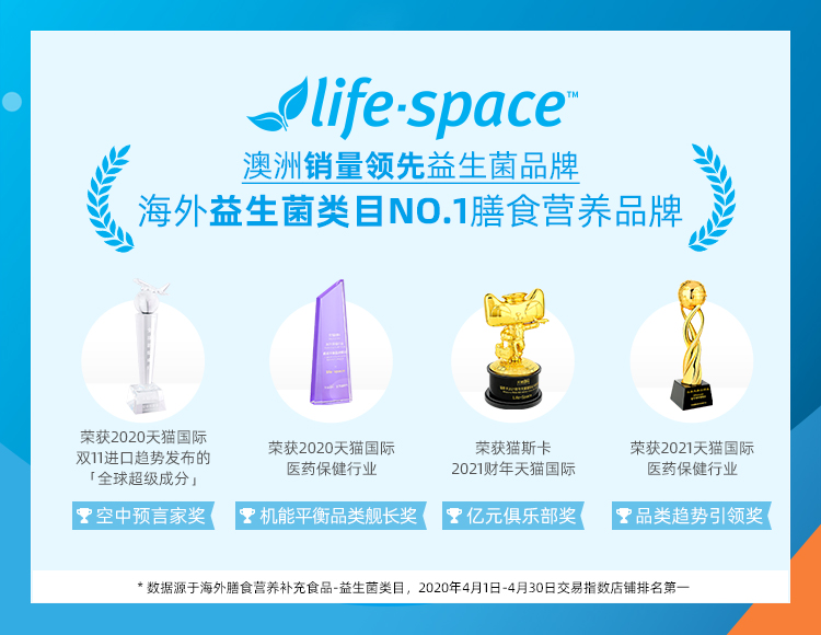 【刘涛推荐】【lifespace】益生菌60粒