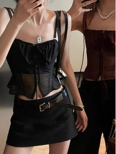 Lace Tube Top Camisole for Women with Breast Pads, Suitable for Outerwear, Showing Off the Back, Can Be Worn under a Suit, as a Base Layer, Sexy Fishbone Bra Top