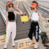 Girl Street Dance Suit Summer Leak Navel Vest Hip Hop Clothing Personality Fashion Walk Show New Jazz Dance Performance Suit