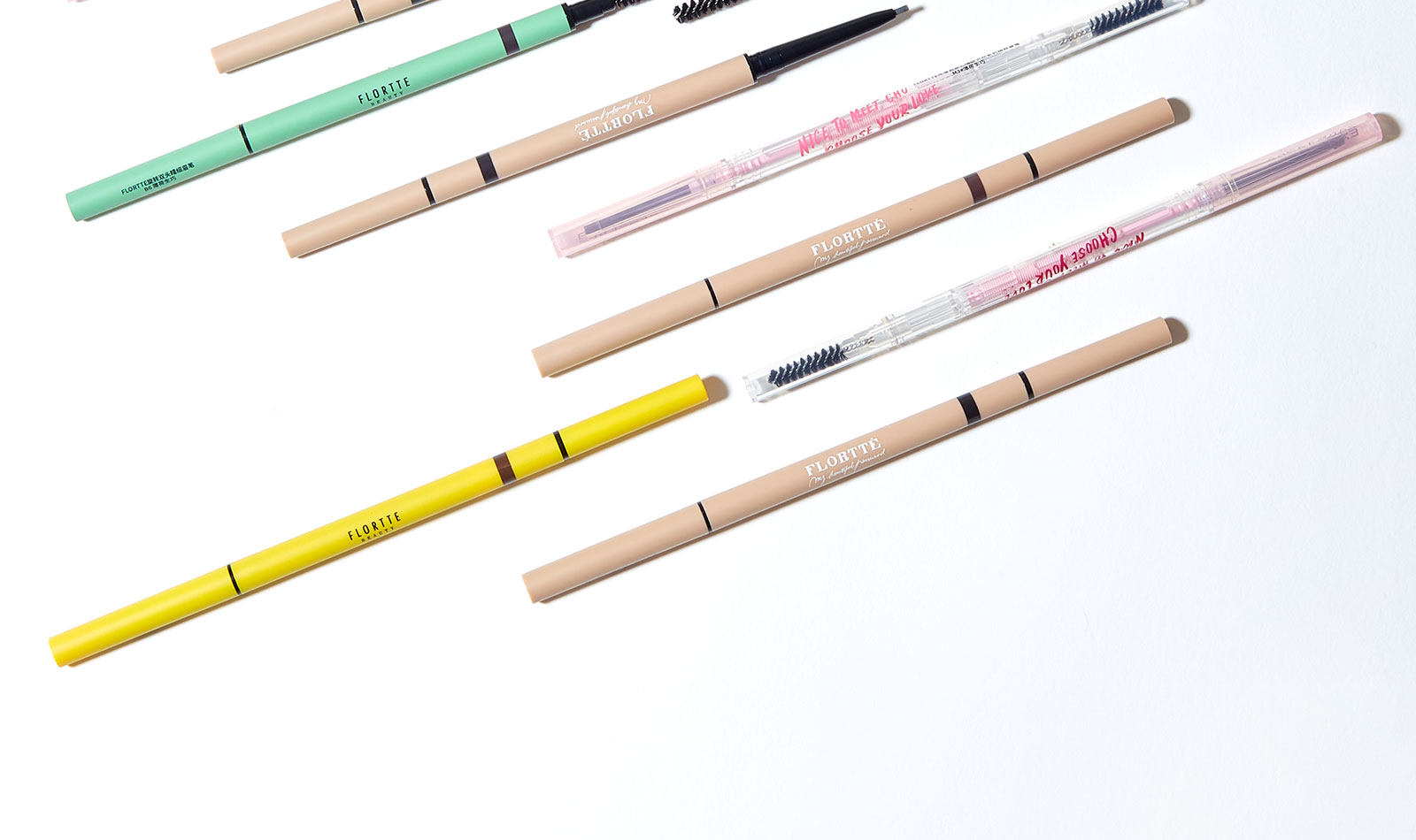 【中國直郵】 花洛莉亞Flortte 眉筆自然防水新手精細眉筆 #B2灰褐色