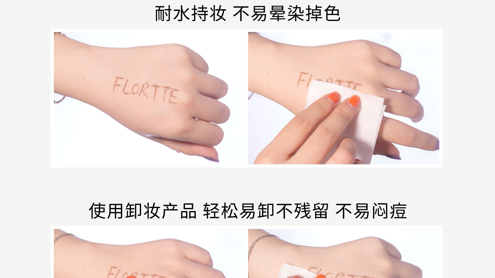 【中國直郵】 花洛莉亞Flortte 眉筆自然防水新手精細眉筆 #B2灰褐色