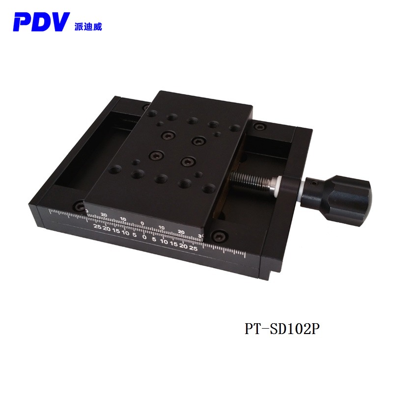 PDV PT-SD102P Manual translation stage X-axis sliding stage Mobile stage Precision displacement stage Linear stage