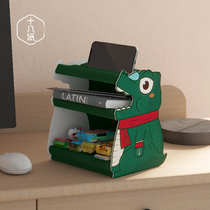 18 paper snack shelf desktop desktop stationery toy living room cosmetics collection