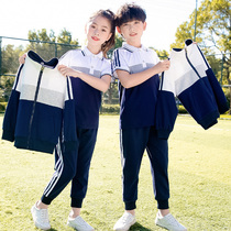 Fourth grade class clothes for elementary school students short sleeve school uniforms Children Inslem wind sports clothes boysspring and autumn money girls baseball clothes girls