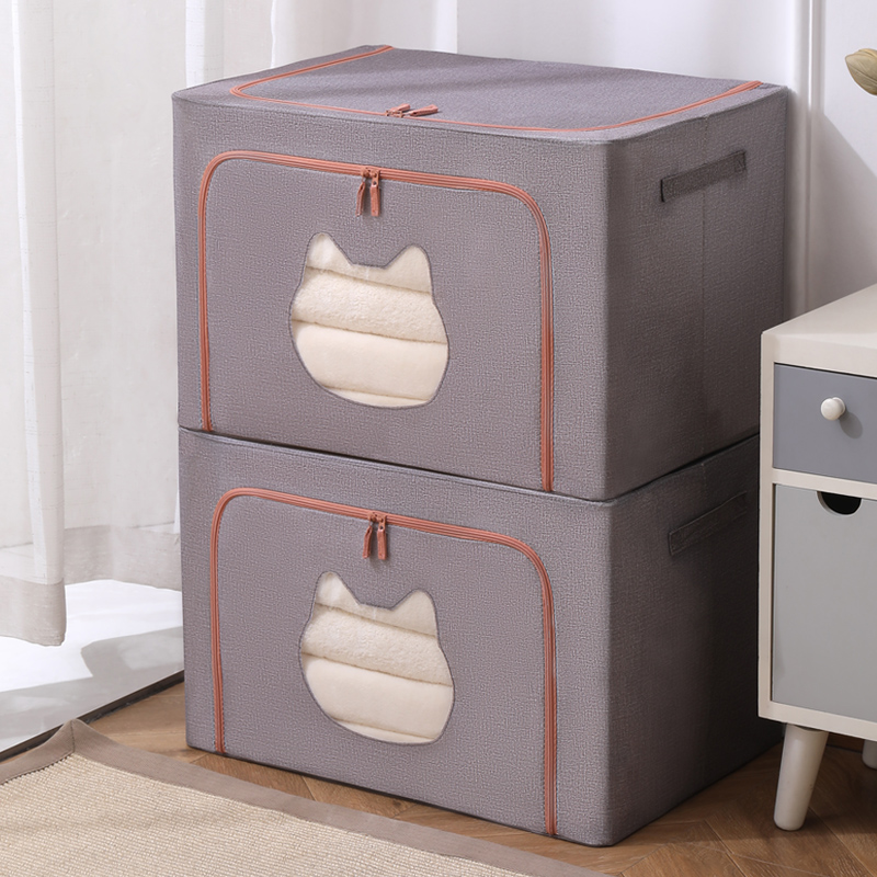 Oxford cloth clothes storage box fabric home large wardrobe clothing finishing bag A folding storage box artifact