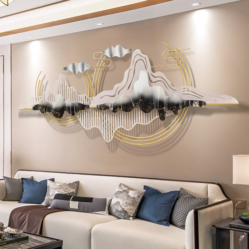 Gu Hawksbill New Chinese Light Lavish Wall Decoration Metal Wall Decoration Living Room Sofa Background Wall Pendant Creative Wall Decoration