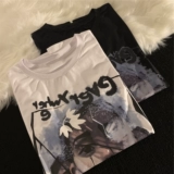 Tide, летняя ретро футболка, европейский стиль, свободный крой