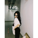 Летняя черная брендовая футболка с коротким рукавом для влюбленных