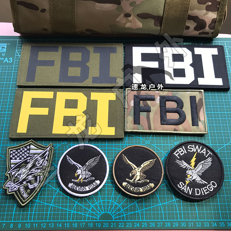 U.S. powerful department United * Bureau of Investigation Velcro badge hostage rescue badge COS armband tactical vest sticker