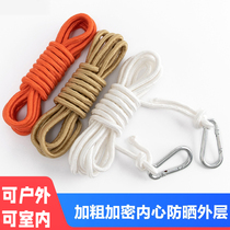 Cool clothesline pull buckle bold roof clothes drying artifact clothesline portable clothesline windproof outdoor retractable