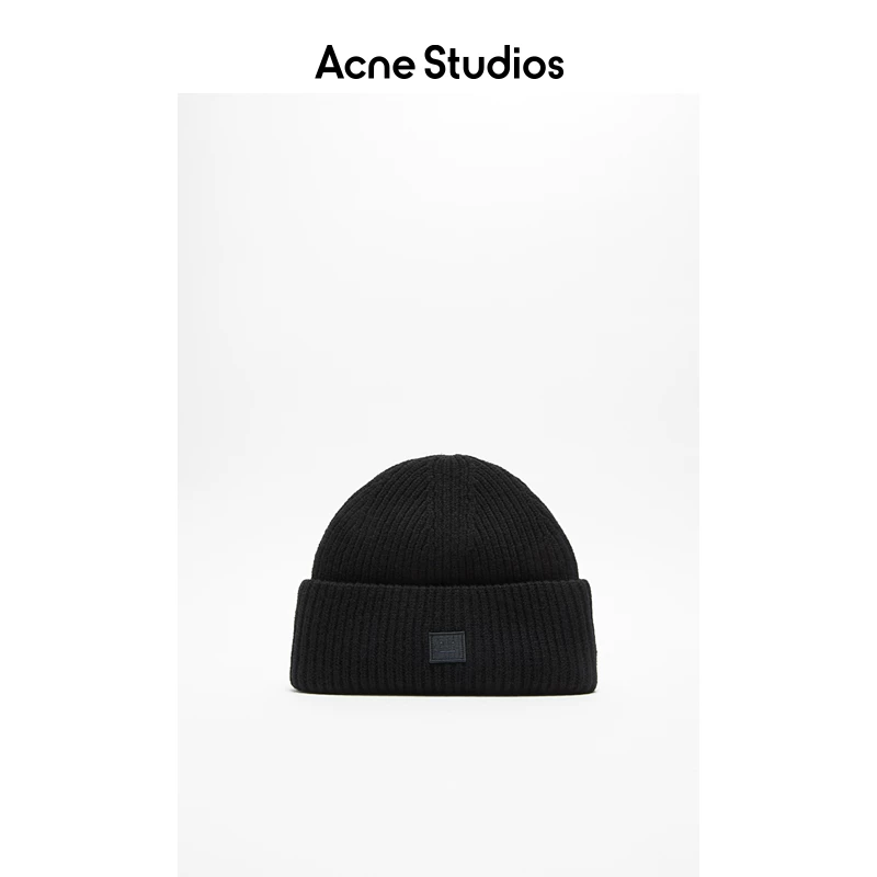 [Классический] Шапка Acne Studios лицeвая выражение холодная вязаная шапка из шерсти бини