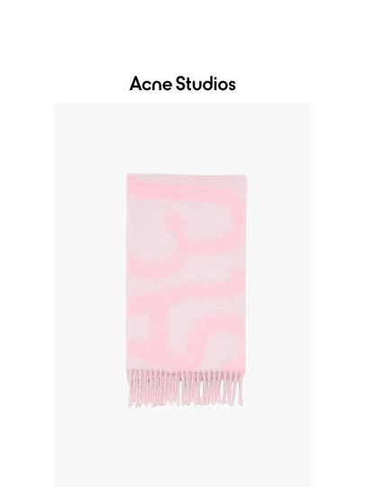 [Special 40% off ]Acne Studios Unisex Wool Blend Letter Print Tassel Scarf Gift