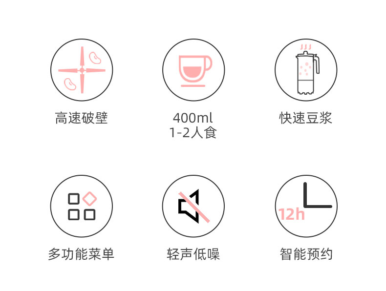 handway/翰纬 迷你豆浆机 400ml 图2