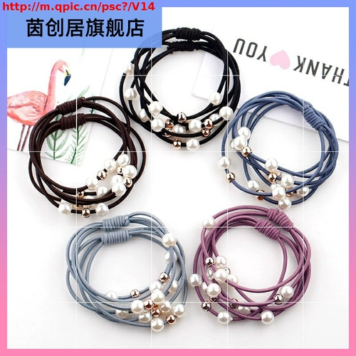 Аксессуар для волос для взрослых, детская эластичная резинка для волос, в корейском стиле, простой и элегантный дизайн