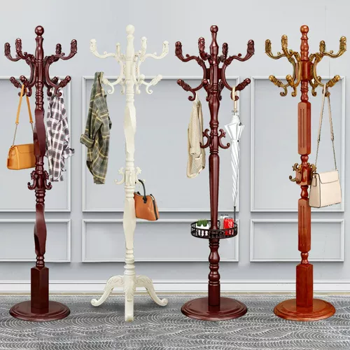 Деревянная универсальная вешалка из натурального дерева для домашнего использования