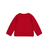 Красная куртка для девочек, стеганое термобелье, кардиган, детская одежда