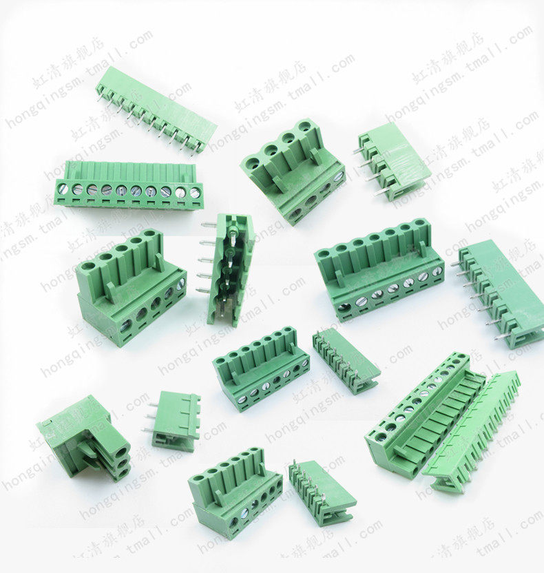 KF2EDGK 5 08mm plucted wiring terminal pcb connector 2P 3 4 5 10 12P straight bending footstand